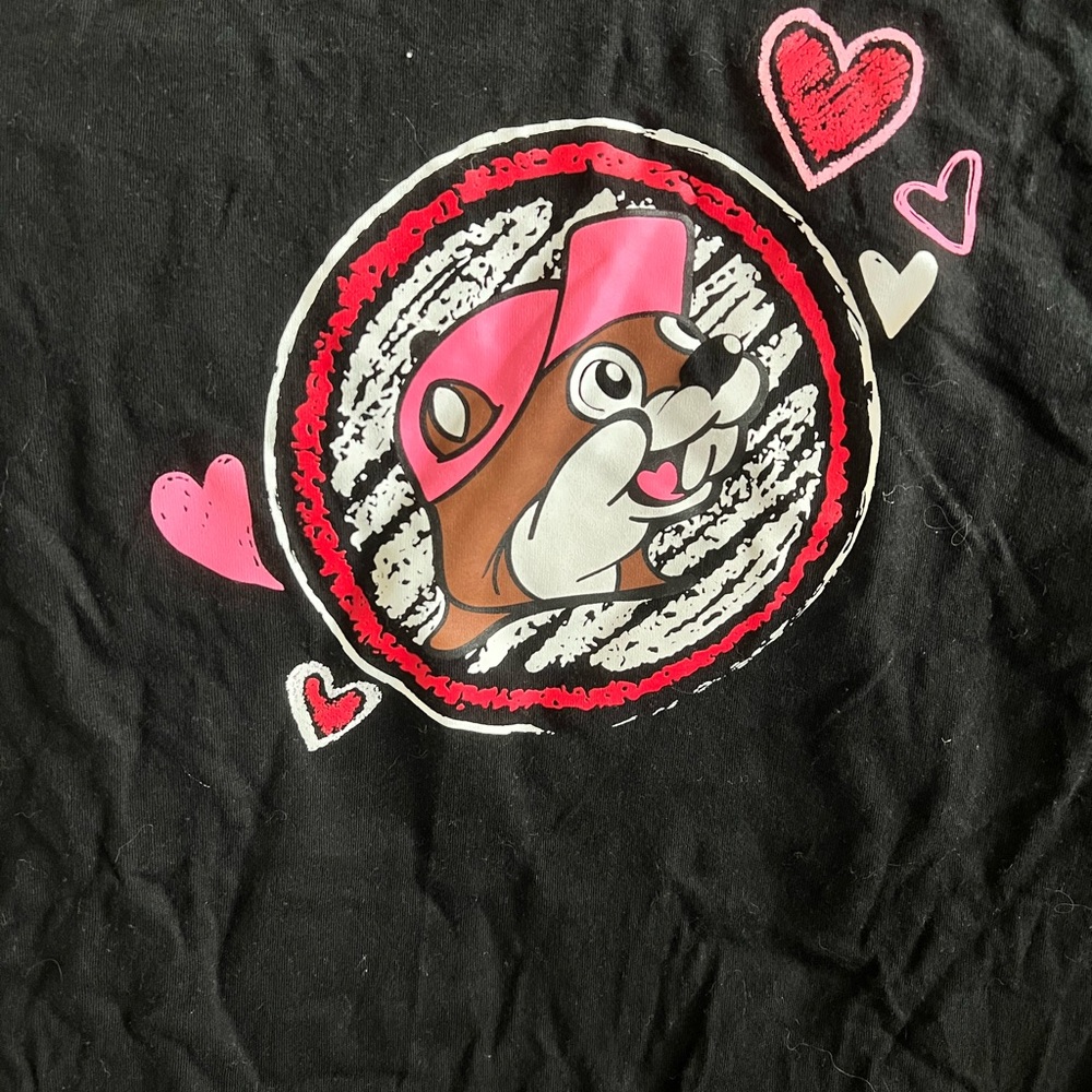 Women’s Bucees Valentines Love Is In The Air Tee Size Small